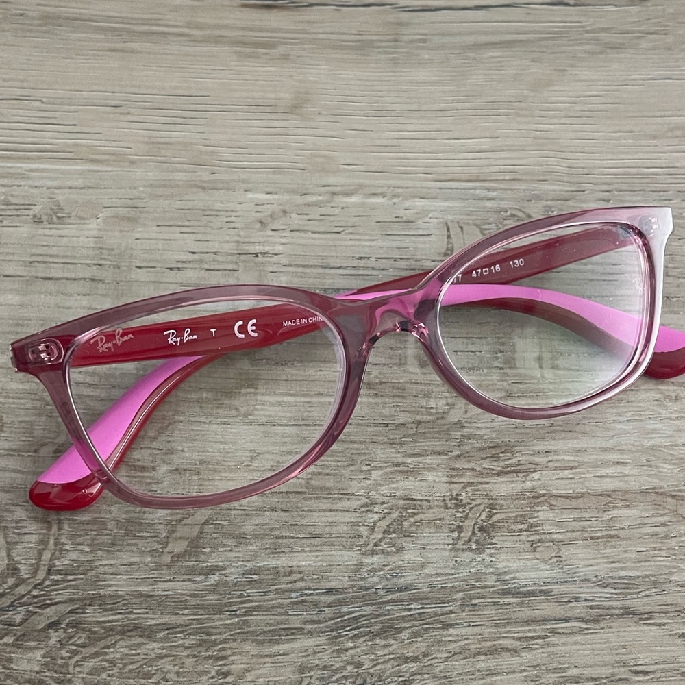 Girls rayban glasses frame pink